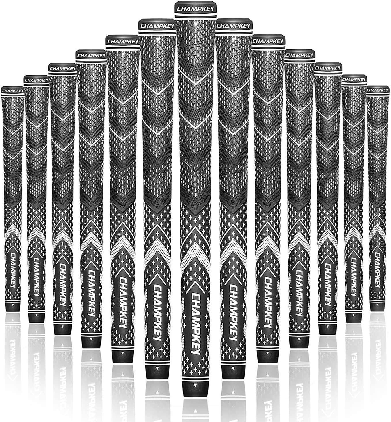 CHAMPKEY All Weather Performance Golf Grips 13 Pack - Excellent Control and Traction Golf Club Grips