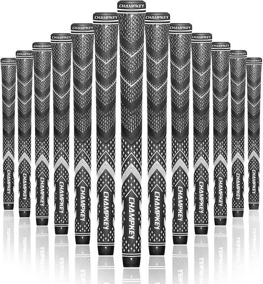CHAMPKEY All Weather Performance Golf Grips 13 Pack - Excellent Control and Traction Golf Club Grips