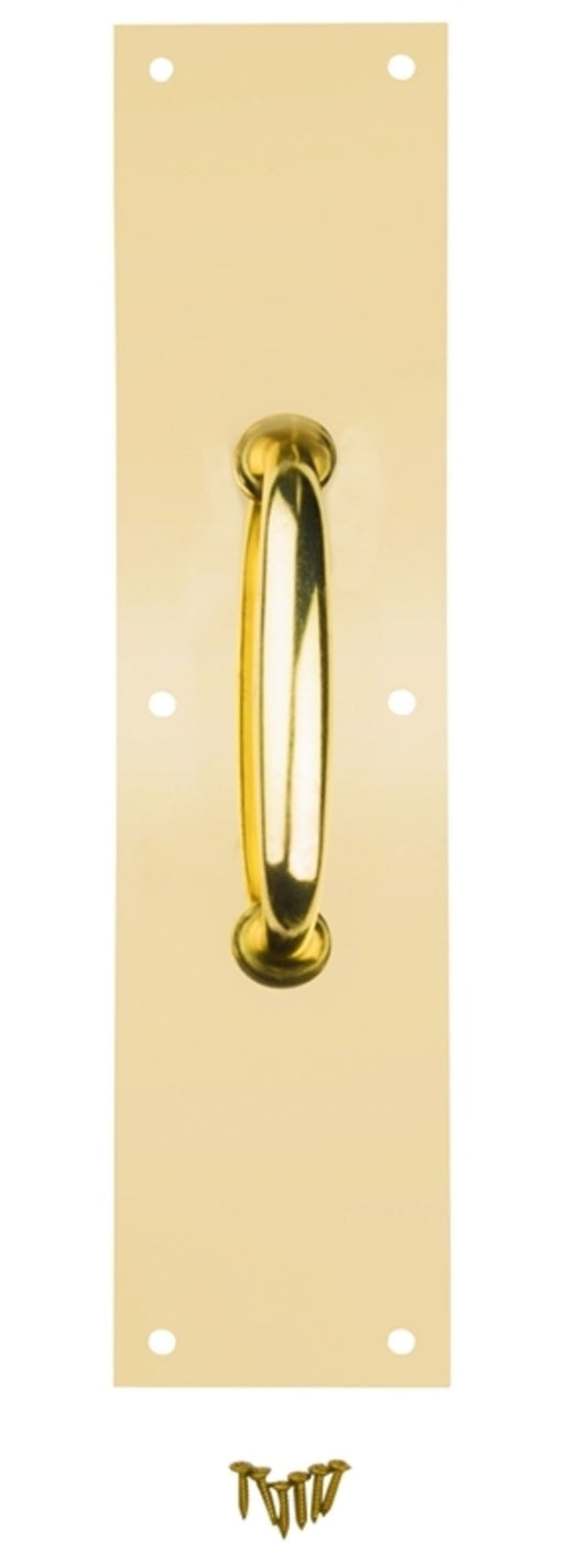 National Hardware N270-400 Pull Plate, Brass