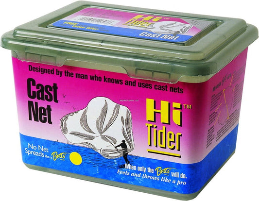 Betts Hi Tider Mono Cast Net 9' 3/8' Mesh 3/4Lb Lead Per Ft, Boxed
