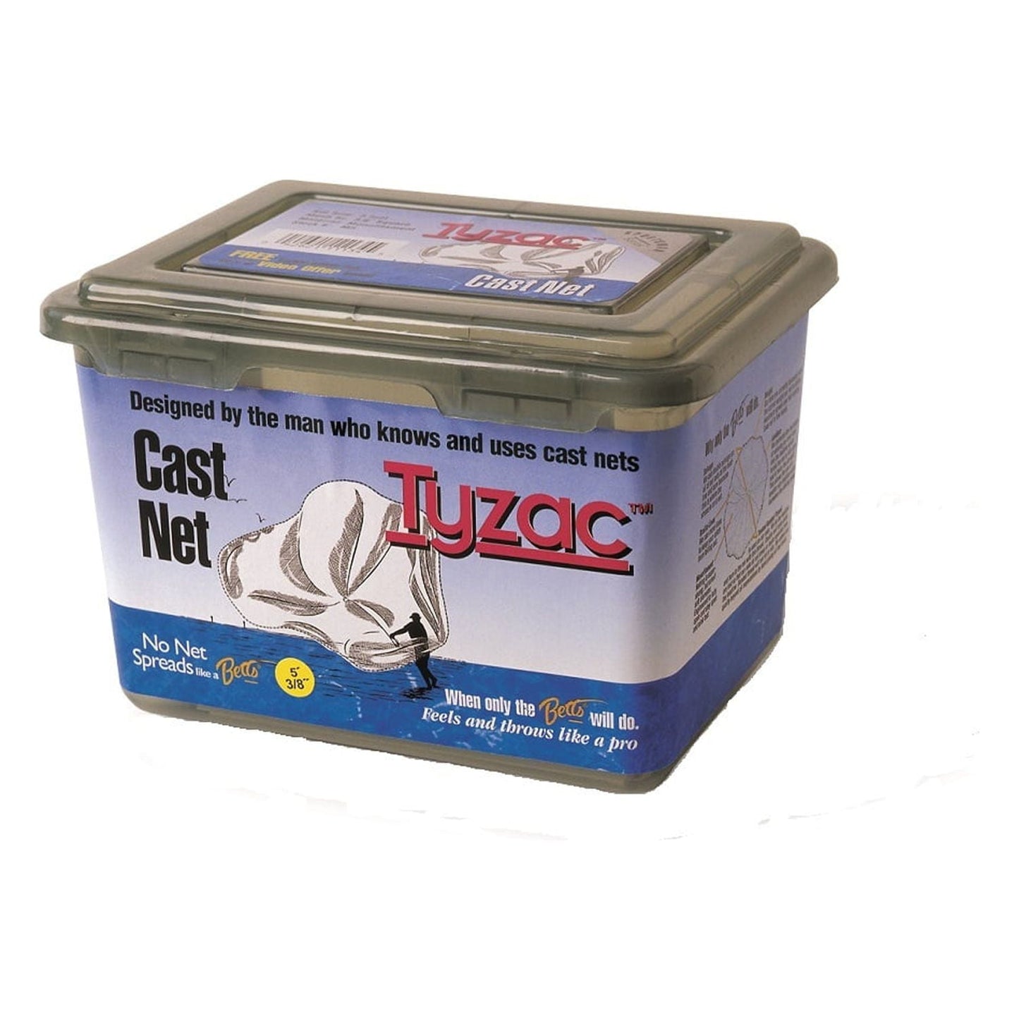 Betts Tyzac Cast Net 4ft Nylon 1/4in Mesh Box