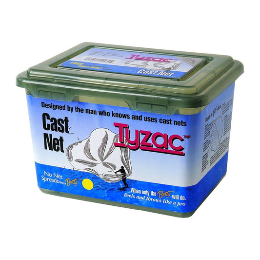 Betts Tyzac Nylon Cast Net 6' Boxed 1/4' Mesh Iron Weights, 4N6-I