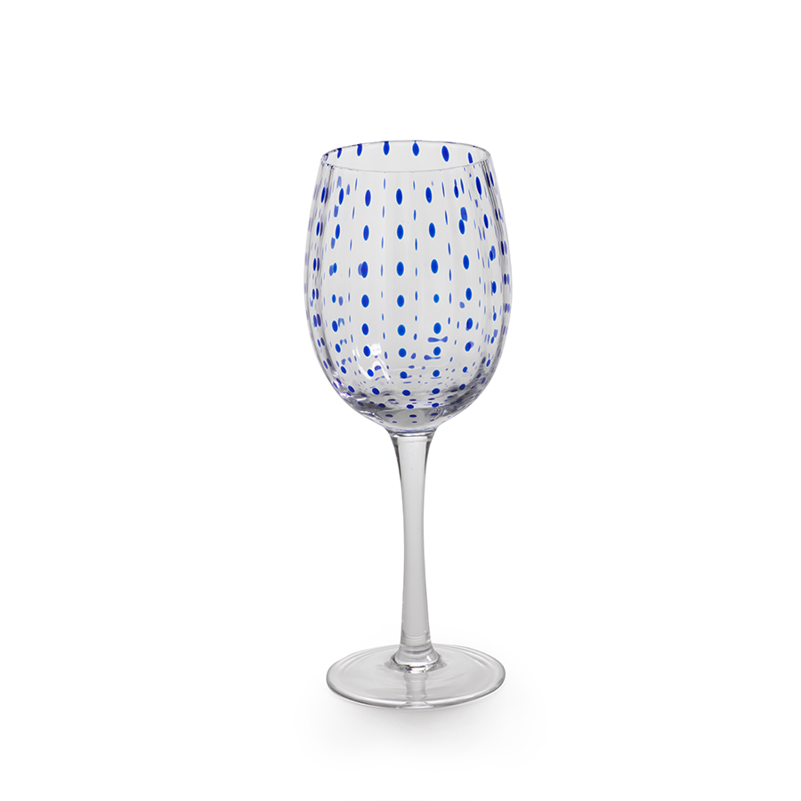 Sea Urchin Dot Wine Glass