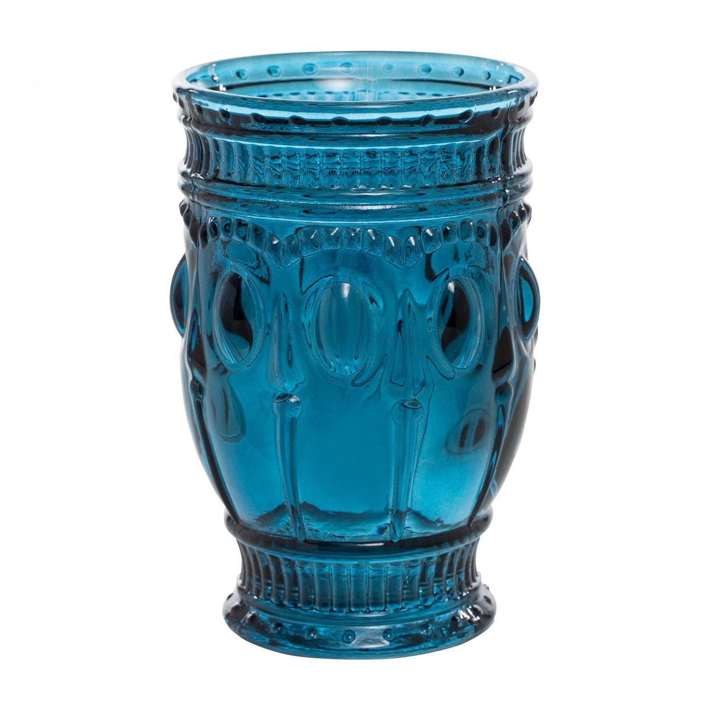 DECOSTAR™ EMBOSSED GLASS CUP 5" 10OZ 6PC/BOX - NAVY