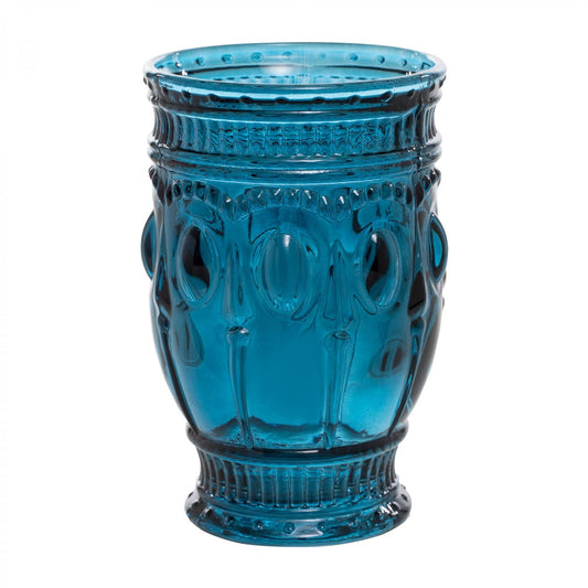 DECOSTAR™ EMBOSSED GLASS CUP 5" 10OZ 6PC/BOX - NAVY