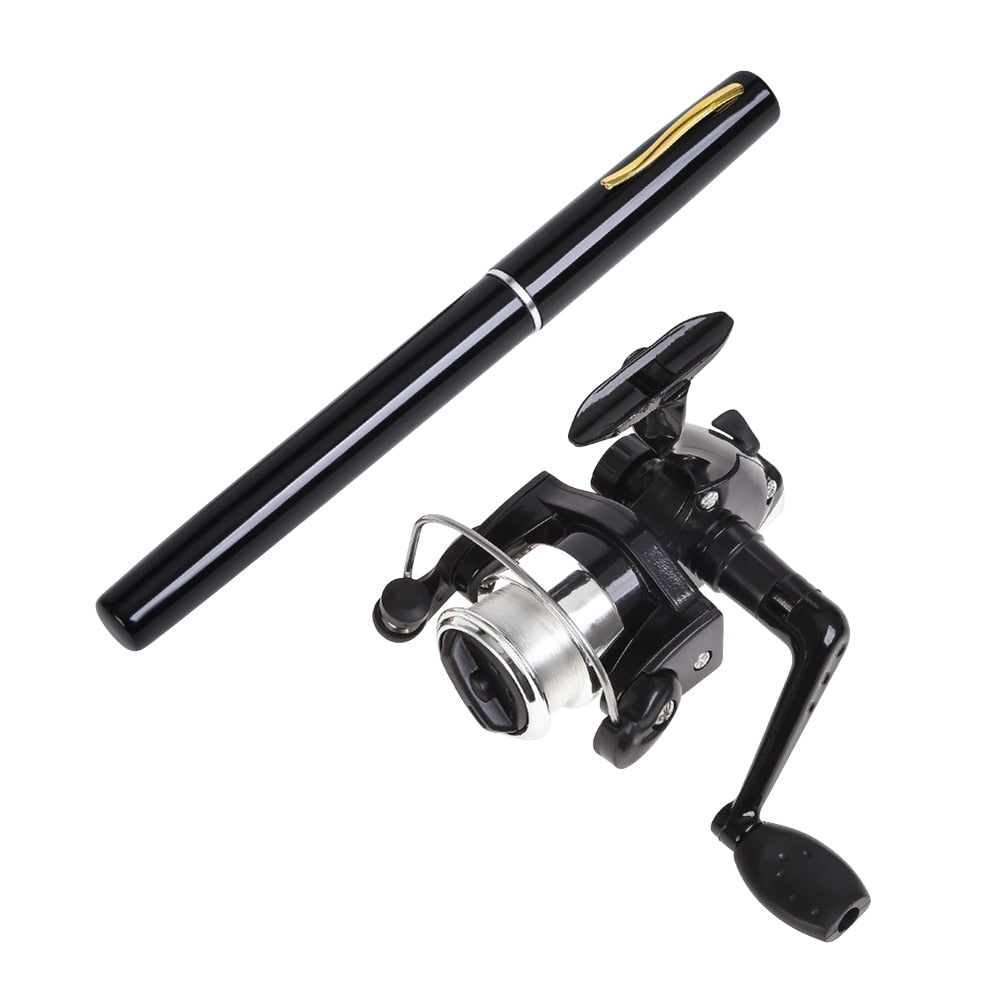 MiniTelescopic Rod and Spinning Reel black