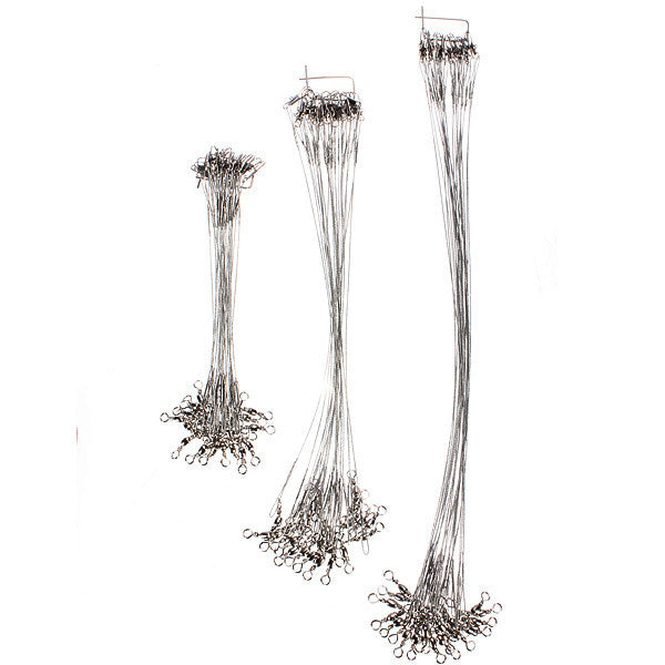 72x Fishing Lure Trace Stainless Steel Wire Spinner Line - GhillieSuitShop