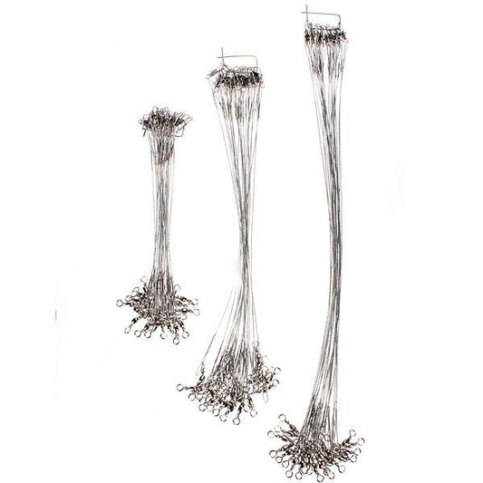 72x Fishing Lure Trace Stainless Steel Wire Spinner Line - GhillieSuitShop