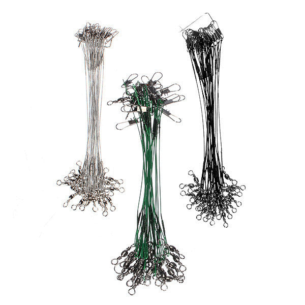 72x Fishing Lure Trace Stainless Steel Wire Spinner Line - GhillieSuitShop