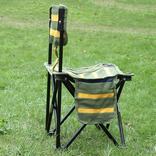 Outdoor Portable Striped Chair Folding Fishing Chair Fishing Tools - GhillieSuitShop