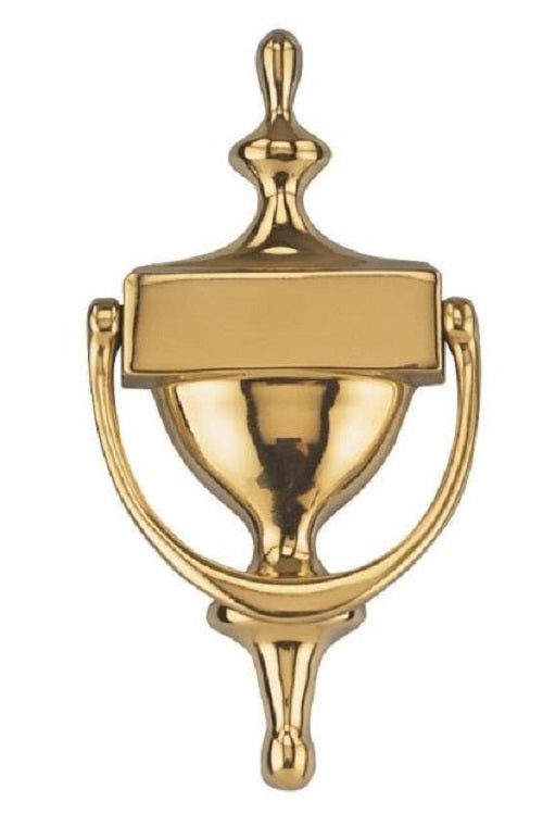 Prosource HR4004PB-PS Door Knockers, 6-3/4", Bright Brass