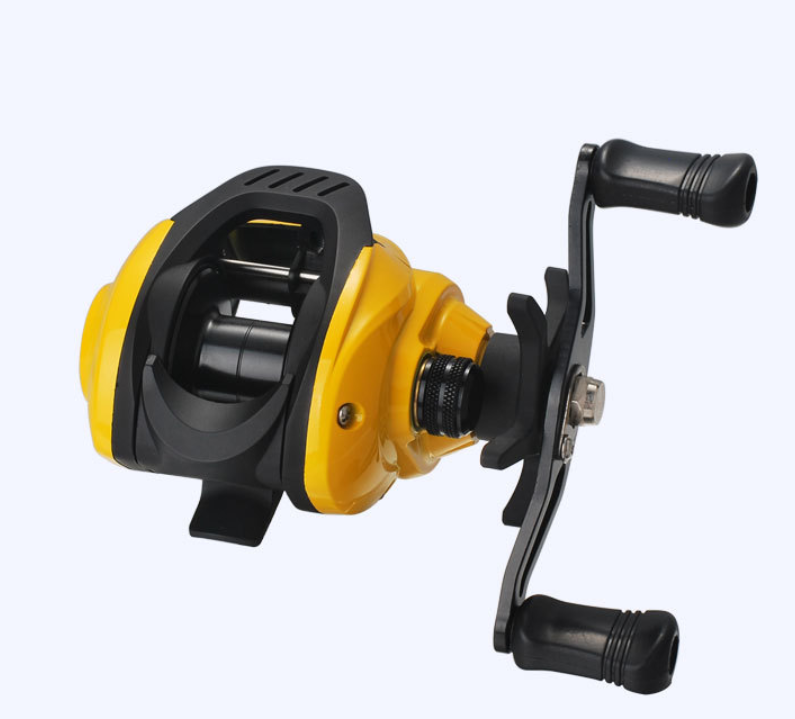 Small Yellow Water Drop Wheel Luya Wheel Fishing Reel Lei Qiang Hit Black Micro-object Modification Wheel - Blue Force Sports
