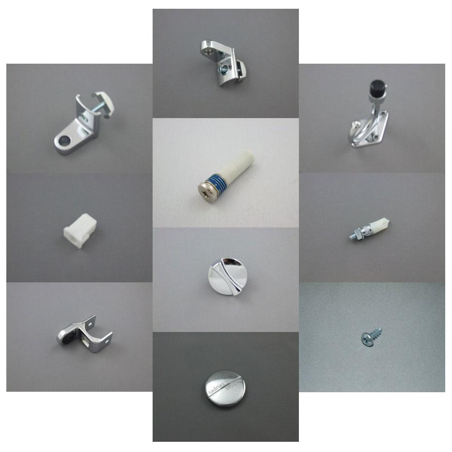 Hadrian 901000 Door Hardware Kit, Stainless Steel, In-Swing, Wrap Hinge