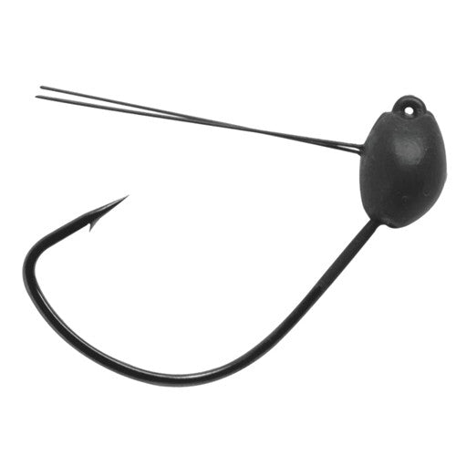 Gf Jighead Wacky Blk 1/0-1/8, 3 Hooks P/P - GhillieSuitShop