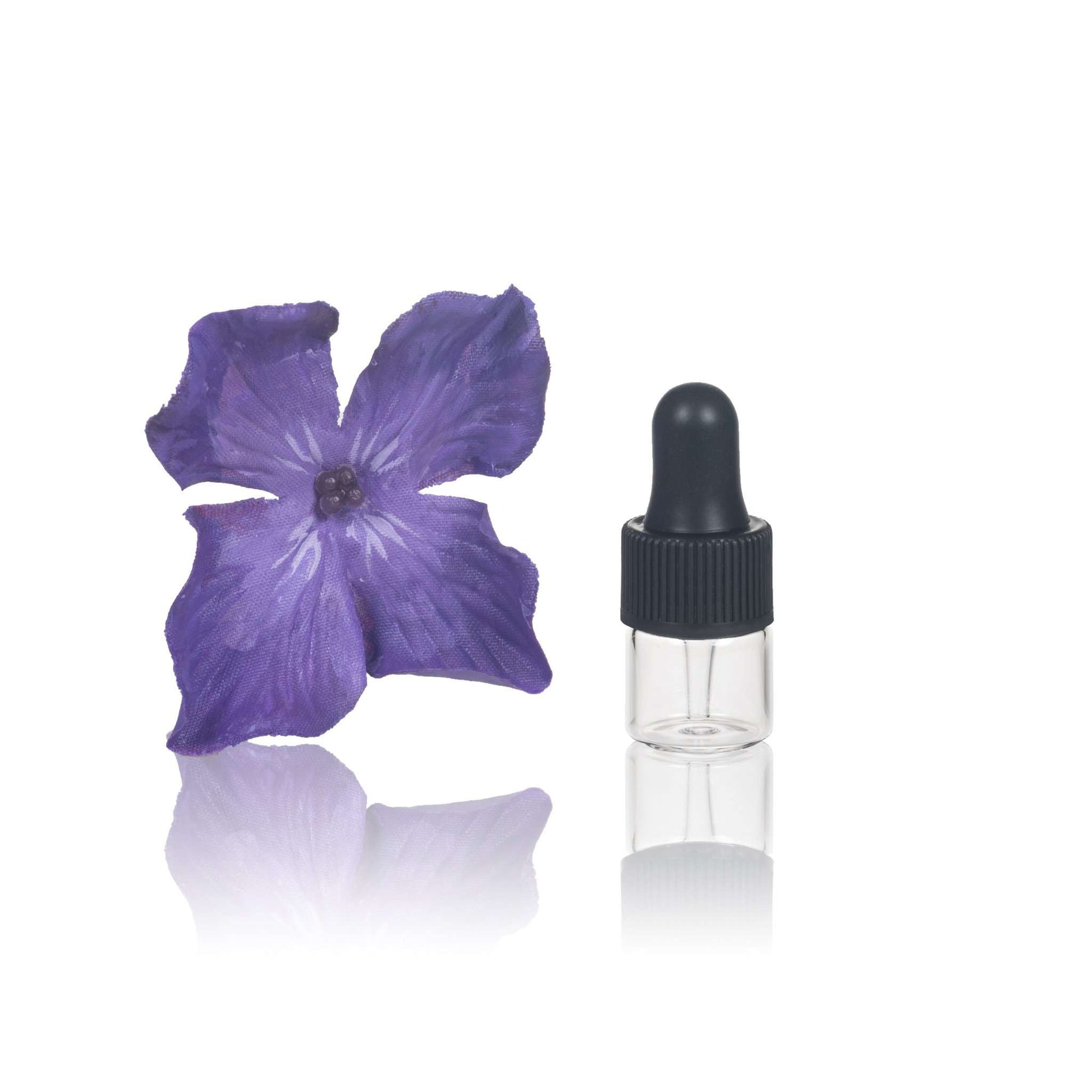 1 ml Clear Glass Vials w/ Black Dropper (Pack of 5) Sample Bottles Got Oils?