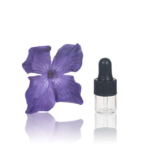 1 ml Clear Glass Vials w/ Black Dropper (Pack of 5) Sample Bottles Got Oils?