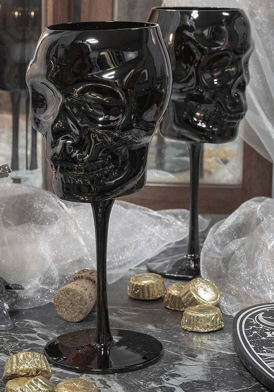 Cranium [Black] | WINE GLASS