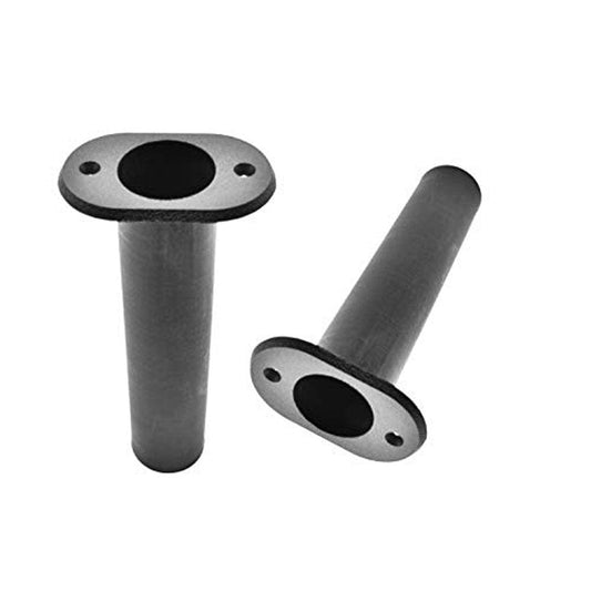 MARINE CITY 90 Degree Black Plastic Flush Mount Fishing Rod Holder 4 Pcs