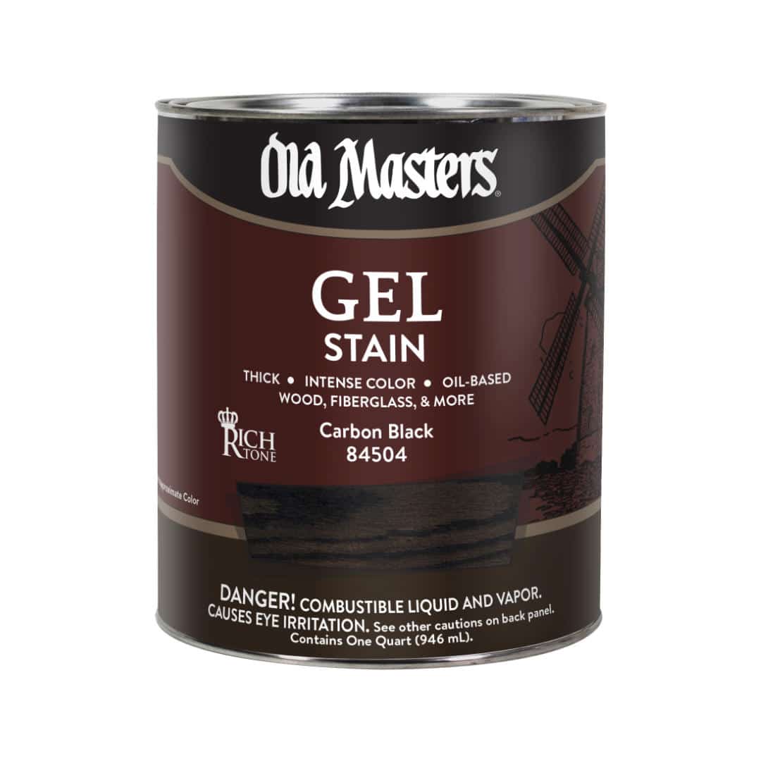 Old Masters Oil Based Gel Stain - Quart / Carbon Black -