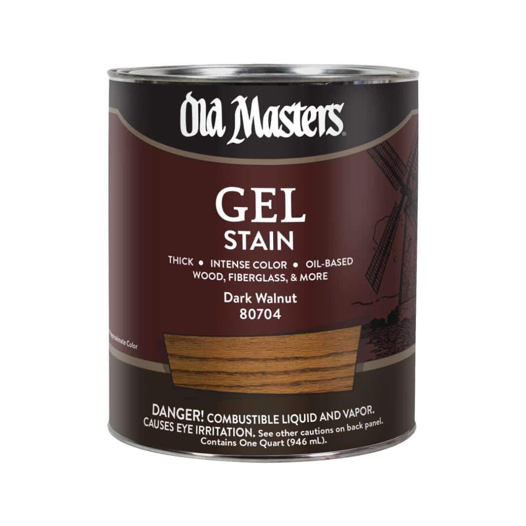 Old Masters Oil Based Gel Stain - Quart / Dark Walnut -
