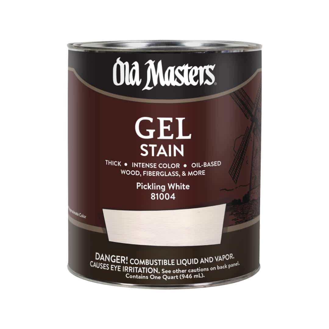 Old Masters Oil Based Gel Stain - Quart / Pickling White -