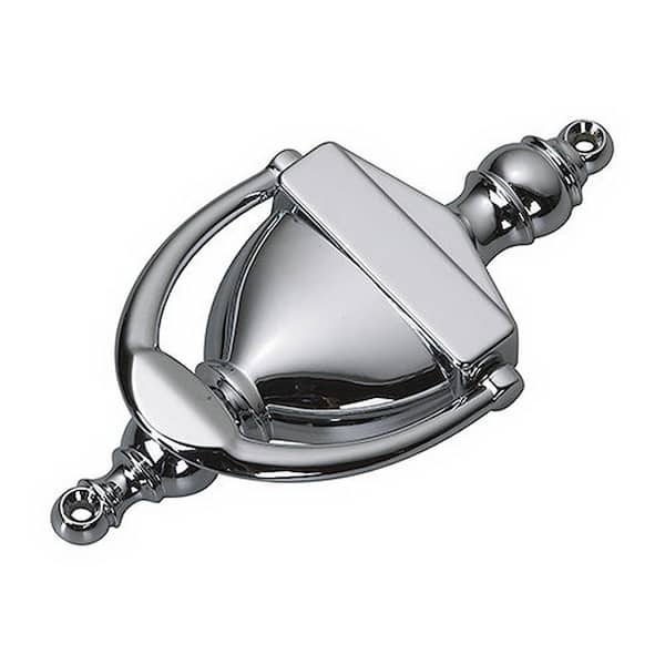 Door Knocker 6-1/4 in. Chrome Accessory Metal Mounting Hardware Included