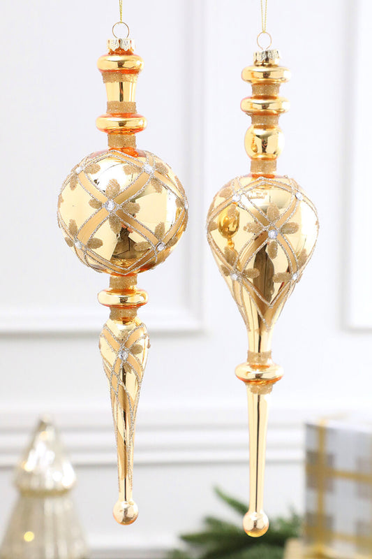 11.8” Glass Finial Ornament