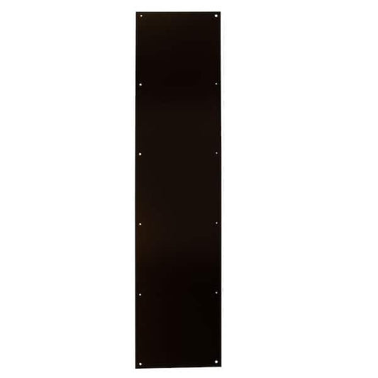 8" x 34" Door Kick Plate Brass Construction, Aged Bronze