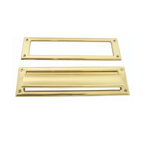 Schlage SC620B3 Mail Slot, Bright Brass