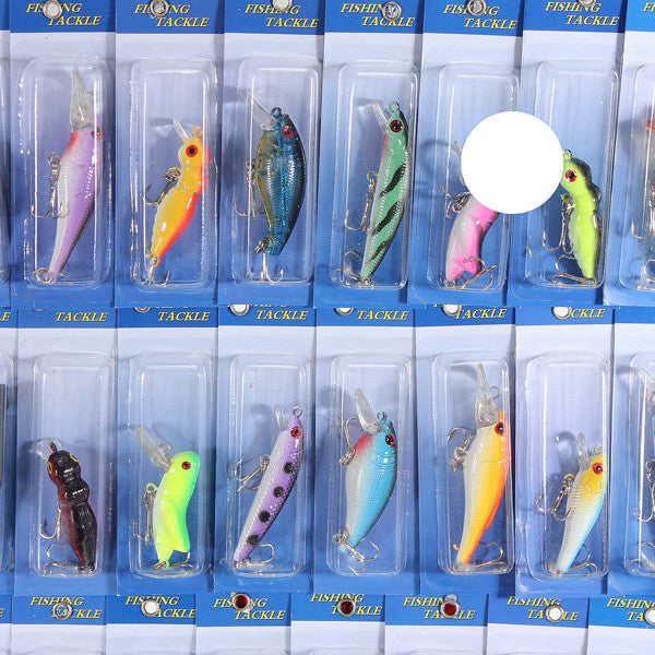 30pcs Kind of Fishing Lures Crank bait Baits Hooks Tackle EP9 - GhillieSuitShop