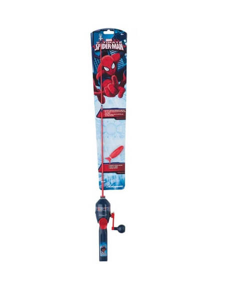 Kids Spiderman Fishing Kit with Minnow Bait