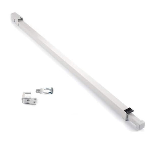 Patio Door Security Bar with Anti-Lift Lock (White)